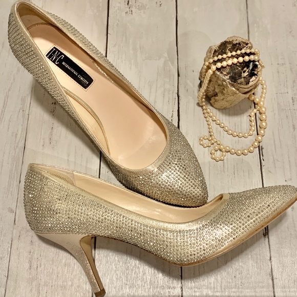 INC International Concepts Shoes - INC Zitah Pointed Toe Rhinestone Heels Size 9.5M